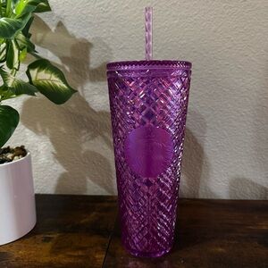 Starbucks Jeweled Pink Purple Taffy Tumbler 2023 Valentine’s Day 24oz Cold Cup